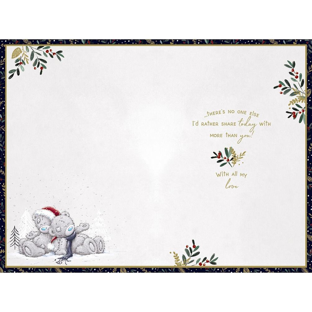 Fiancee Me to You Bear Handmade Christmas Card Extra Image 1